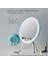 Magic Mirror Kablosuz Bluetooth Ses Hoparlörü Masaüstü Dolgu Işığı Makyaj Aı Ses Kontrolü Hoparlör-Beyaz (Yurt Dışından) 4