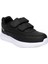 520-24 Deri Anatomik Cırt Bantlı Sneaker Siyah Beyaz 36-40 1