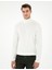 Erkek Ekru Slim Fit Balıkçı Yaka Yün Karışımlı Triko Kazak 50296445-VR019 3
