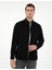 Erkek Siyah Regular Fit Uzun Kollu Gömlek 50292347-VR046 3