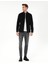 Erkek Siyah Regular Fit Uzun Kollu Gömlek 50292347-VR046 4