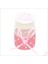 Emzikli Plastik Kavanoz, 6,5cm x 4cm x 12 Adet - Pembe 3
