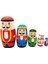 5 Katmanlı Noel Yerleş , Rus Matryoshka , Fındıkkıran Istiflenebilir Yerleş Ğiyle Doğum Günü Süslemesi Için (Yurt Dışından) 1