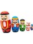 5 Katmanlı Noel Yerleş , Rus Matryoshka , Fındıkkıran Istiflenebilir Yerleş Ğiyle Doğum Günü Süslemesi Için (Yurt Dışından) 2