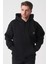 Rio De Janeiro SW2502 Hoddie Slim Fit Pamuklu Likralı Sweatshir Siyah 1