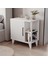 Home Enda Taksuk 4 Raflı Kapaklı Modern Komodin Beyaz 1