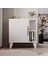 Home Enda Taksuk 4 Raflı Kapaklı Modern Komodin Beyaz 2