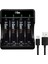 I-Gen G411 4'lü Pil Şarj Aleti + 4 Adet AAA Pro 1100 mAh Şarjlı İnce Kalem Pilli Set 4