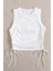 Yanları Büzgülü Kolsuz Bluz Crop Top Atlet 4