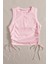 Yanları Büzgülü Kolsuz Bluz Crop Top Atlet 2