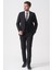 Campinas TY2494 Slim Fit 6 Drop Düz Yelekli Takım Elbise Siyah 2