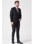 Campinas TY2494 Slim Fit 6 Drop Düz Yelekli Takım Elbise Siyah 4