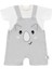 Hero Kısa Kol Bebek T-Shirt ve Nakışlı Salopet Seti Koala 1
