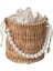 Rattan Örgü Çanta Inci Hasır Dokuma Hasır Çanta (Yurt Dışından) 1