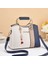 Yeni Moda Kontrast Renk Büyük Kapasiteli Tek Omuz Taşınabilir Crossbody Kadın Çantası (Yurt Dışından) 1