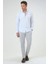 Slim Fit Açık Mavi Düz Erkek Gömlek 3