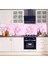 Mutfak Tezgah Arası Folyo Kaplama Kendinden Yapışkanlı Pembe - Lila 60 cm x 100 cm 3