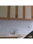 Mutfak Tezgah Arası Kendinden Yapışkanlı Folyo Kaplama Beyaz Fayans Taş Desen 60 cm x 100 cm 3