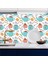 Mutfak Tezgah Arası Kendinden Yapışkanlı Folyo Kaplama Çay - Cupcake Desen 60 cm x 100 cm 1