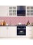 Mutfak Tezgah Arası Folyo Taş Desen Pembe Kendinden Yapışkanlı 60 cm x 100 cm 2
