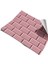 Mutfak Tezgah Arası Folyo Taş Desen Pembe Kendinden Yapışkanlı 60 cm x 100 cm 3
