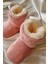 Peluş Bebek Tüylü Kaymaz Taban Patik 0-9 Ay Panduf 2