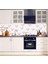 Mutfak Tezgah Arası Kendinden Yapışkanlı Folyo Beyaz Taş Çiçekli 60 cm x 100 cm 2