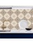 Mutfak Tezgah Arası Folyo Kaplama Kahverengi Yıldız 60 cm x 100 cm Kendinden Yapışkanlı 1