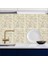 Mutfak Tezgah Arası Kendinden Yapışkanlı Folyo Kaplama Mermer Desen Gold Renk 60 cm x 100 cm 1