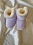 Peluş Bebek Tüylü Kaymaz Taban Patik 0-9 Ay Panduf 1