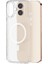 iPhone 16 Uyumlu Kılıf Magsafe Şarj Özellikli Wiwu MCC-102 Magnetic Crystal Sert Pc Kapak Şeffaf 2