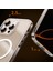 iPhone 16 Pro Uyumlu Kılıf Magsafe Şarj Özellikli Wiwu MCC-102 Magnetic Crystal Sert Pc Kapak Şeffaf 4