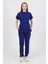 Freesia Hakim Yaka Saks Mavi Unisex Uniforma (Likralı) S - Takım - Hayır Isim Yazılmasın 3