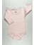Bebek Uzun Kollu Badi Çıtçıtlı Zıbın %100 Pamuk - Pembe 1