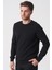Rio De Janeiro WTRK1000 O Yaka Slim Fit Pamuklu Triko Siyah 2