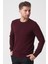 Rio De Janeiro WTRK1000 O Yaka Slim Fit Pamuklu Triko Bordo 2