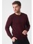 Rio De Janeiro WTRK1000 O Yaka Slim Fit Pamuklu Triko Bordo 4