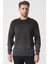 Manaus 3085 Slim Fit Pamuklu O Yaka Triko Gri 1