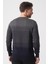 Manaus 3085 Slim Fit Pamuklu O Yaka Triko Gri 4