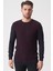 Guarulhos 2024-36 O Yaka Slim Fit Pamuklu Venezia Triko Laci Bordo 1