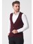 Campinas 202438 Slim Fit Pamuklu Yelek Triko Bordo 2