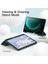 Samsung Galaxy Tab S9+ Fe Plus 12.4 Uyumlu Kılıf Uyku Modlu Pu Deri Arkası Silikon Kalem Bölmeli 3