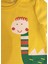 Organik Dino Baskılı Patikli Sarı Baharlık Unisex Bebek Takım 3