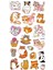 Sticker Kabartmalı Stiker Çıkartma Etiket (XHC052)-18X9 Cm- Minnoş Kedicik 3