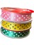 3 Makara Pembe, Sarı , Yeşil Puantiye Baskılı Kurdele 1,5 cm 5 5 5 mt 135010/011/012 1