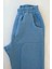 Boru Paça Pantolon Pastel Mavi 3