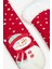 Unisex Snowman Kırmızı Soket Çorap 4