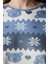 Snowflakes Fuzzy Çok Renkli Sweatshirt 3