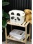 Panda Desenli Dikdörtgen Sepet Organizer 25 x 15 x 18 2
