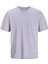 JJEORGANIC BASIC TEE SS Lila Erkek Kısa Kol T-Shirt 5
